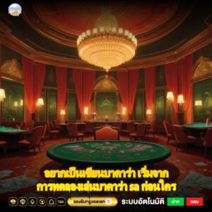 อยากเป็นเซียนบาคาร่า เริ่มจากการทดลองเล่นบาคาร่า sa ก่อนใคร